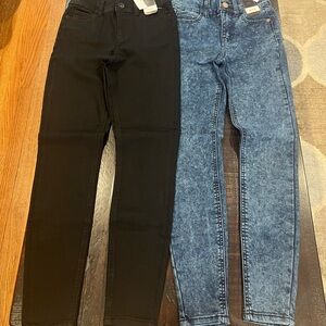 No Bounderies Dark wash hi-rise corset jeans 1 blue & 1 black lot size 1 New!